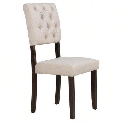 6 - Piece Dining Table and Chair Set with Special - shaped and Foam - covered BacksCushions Dining Room Espresso