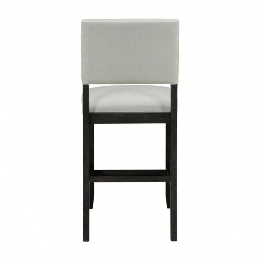 5 - Piece Counter Height Dining Set, Classic Elegant Table and 4 Chairs in Espresso and Beige