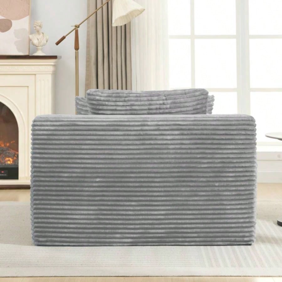 Full - compressed Chaise Lounge Sofa Bed 48.8 Upholstered Sofa Couch with Removable Pillows, Modern Sleeper Sofa Living Room and Bedroom,