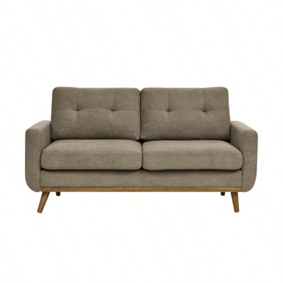 67. Wide Mid - Modern Upholstered Tufted Loveseat Sofa With Wooden