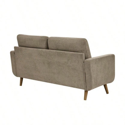 67. Wide Mid - Modern Upholstered Tufted Loveseat Sofa With Wooden