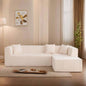 105.5 Modular L - Shaped Sectional Floor Couch, Deep Tufted Comfy Sofa set with Chaise Living Room