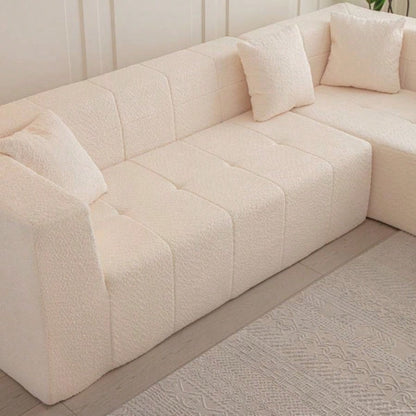 105.5 Modular L - Shaped Sectional Floor Couch, Deep Tufted Comfy Sofa set with Chaise Living Room