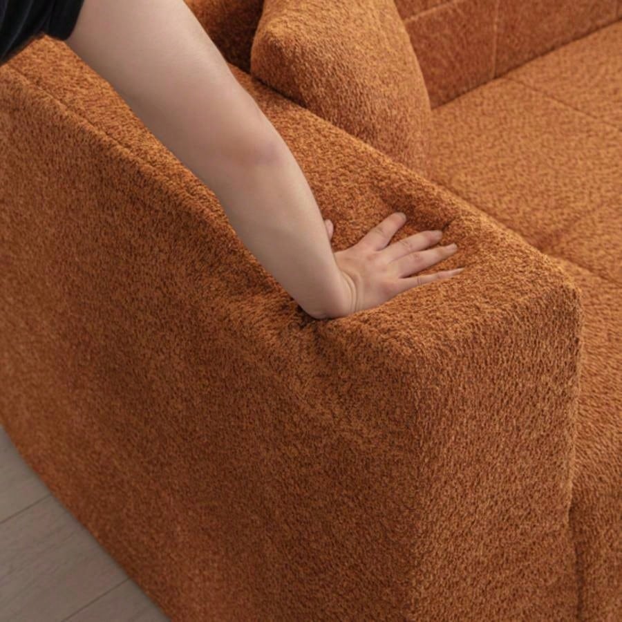 105.5 Modular L - Shaped Sectional Floor Couch, Deep Tufted Comfy Sofa set with Chaise Living Room