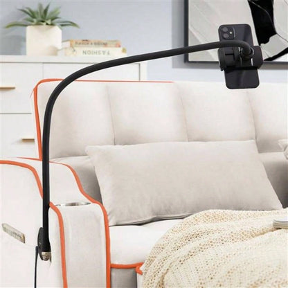 1 versatile foldable sofa bed in 3 lengths, modern sofa sofa sofa velvet pull - out bed, adjustable back and with USB port and ashtray and swivel phone stand beige
