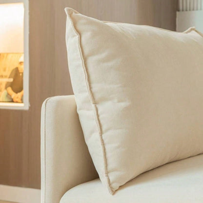 90.9Modular L - shaped corner sofa, movable chaise facing left/right, cotton - linen, livingroom, bedroom.