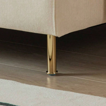 90.9Modular L - shaped corner sofa, movable chaise facing left/right, cotton - linen, livingroom, bedroom.