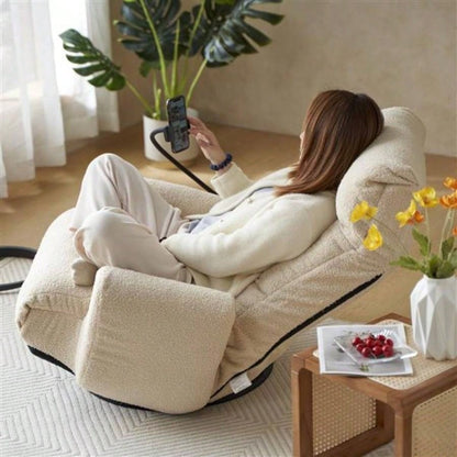 Adjustable and waist, game chair, lounge chair in living room, 360 degree rotatable sofa chair, Rotatable Leisure Chair deck chair