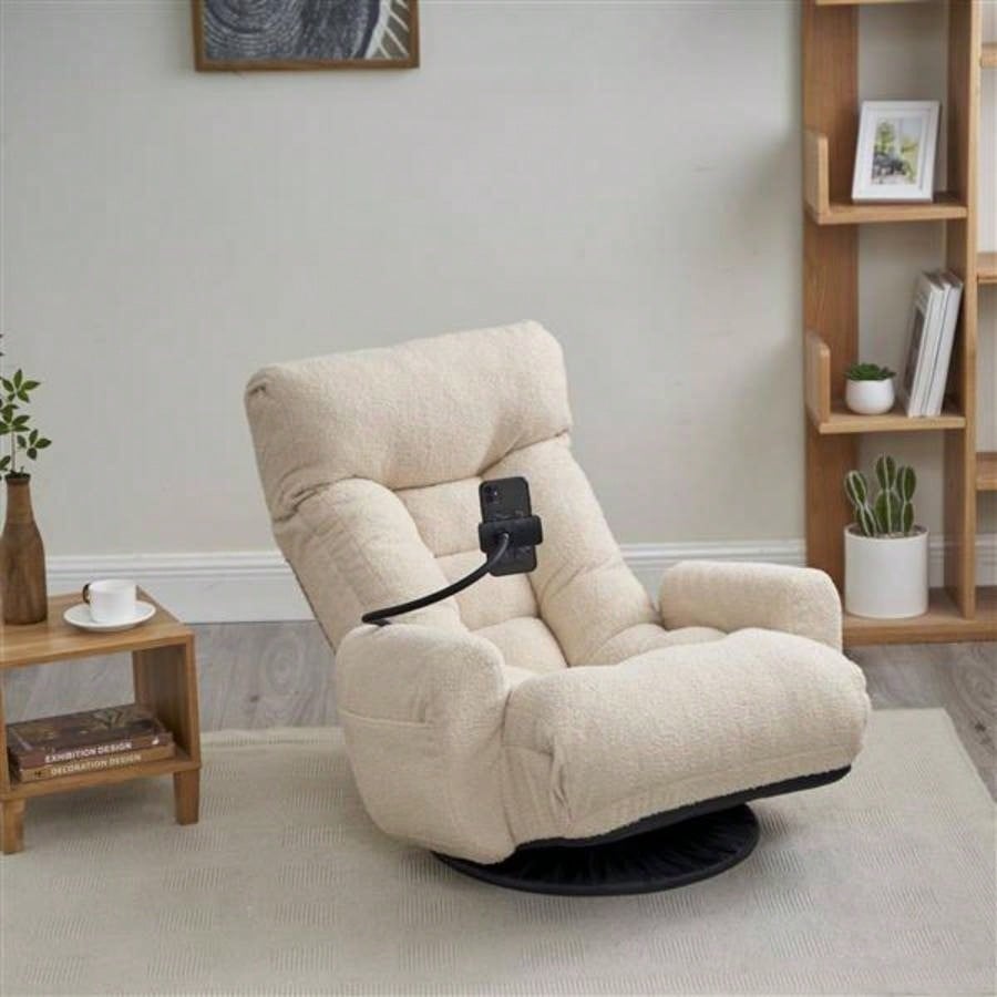 Adjustable and waist, game chair, lounge chair in living room, 360 degree rotatable sofa chair, Rotatable Leisure Chair deck chair