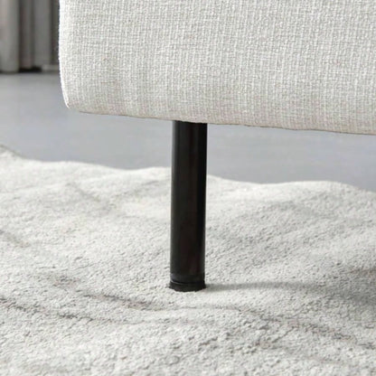 L - Shaped linen sectional sofa with right chaise, living room, bedroom, office.