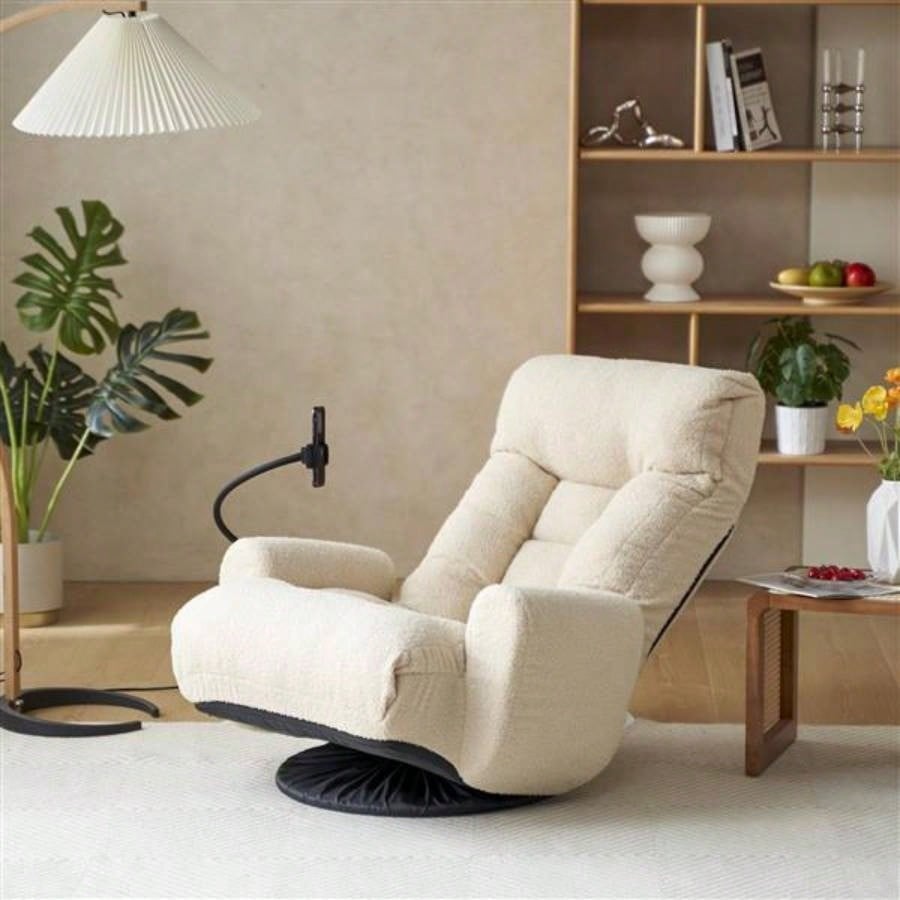Adjustable and waist, game chair, lounge chair in living room, 360 degree rotatable sofa chair, Rotatable Leisure Chair deck chair