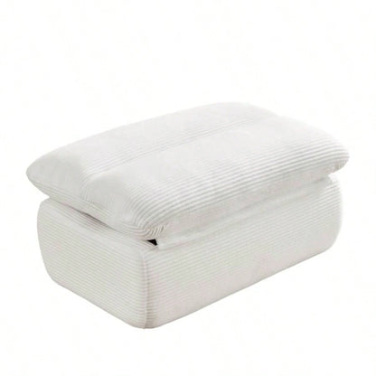 Modern Compressed Lounge Chair with Ottoman, Cozy Corduroy Recliner Small Spaces, Living Room, or Bedroom