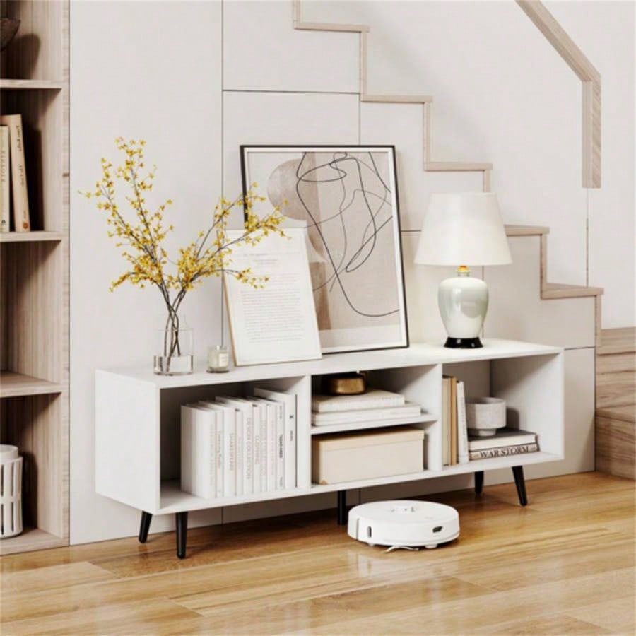 47.5 Inches TV Stand - White
