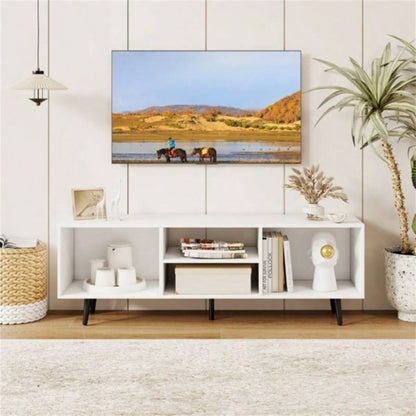 47.5 Inches TV Stand - White