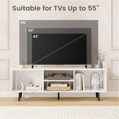47.5 Inches TV Stand - White