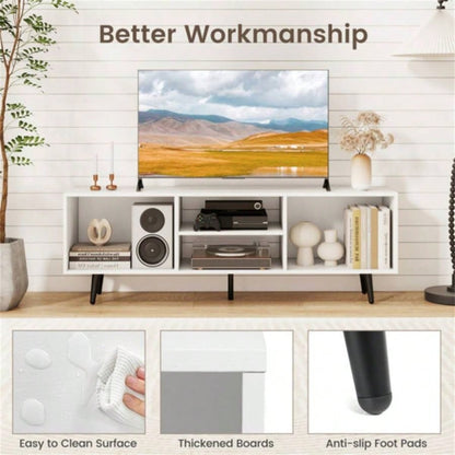 47.5 Inches TV Stand - White