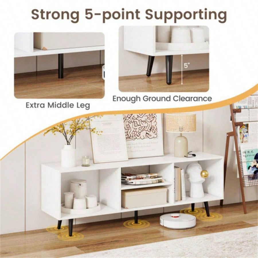 47.5 Inches TV Stand - White