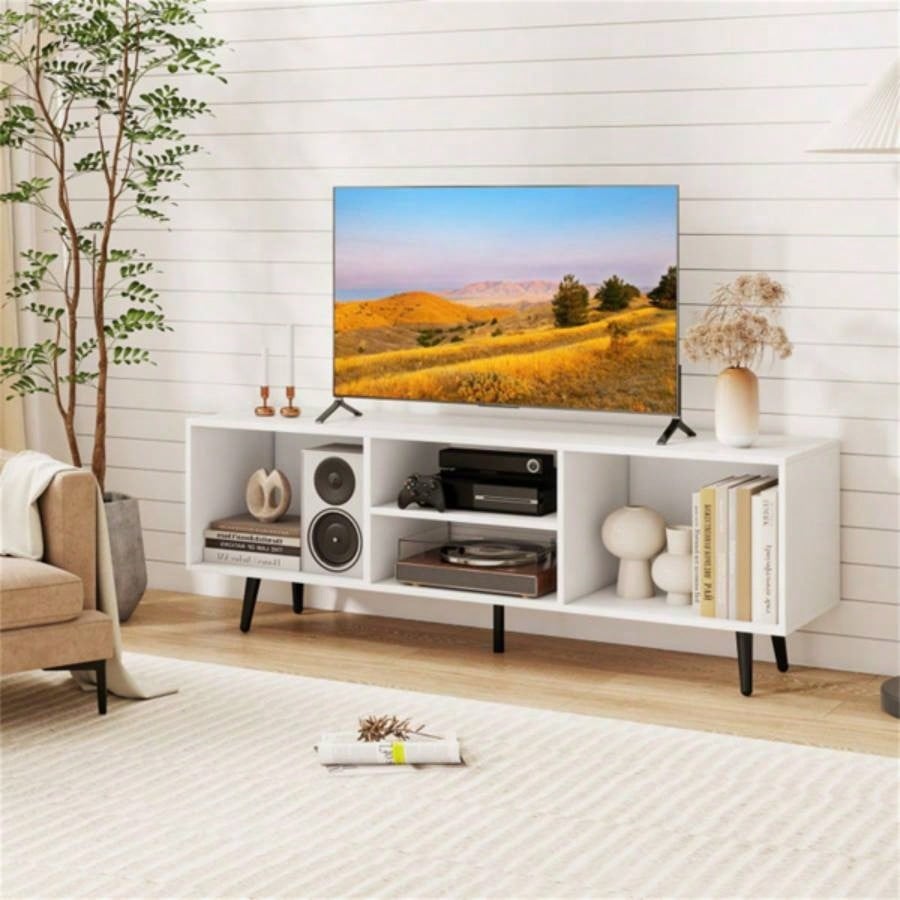 47.5 Inches TV Stand - White