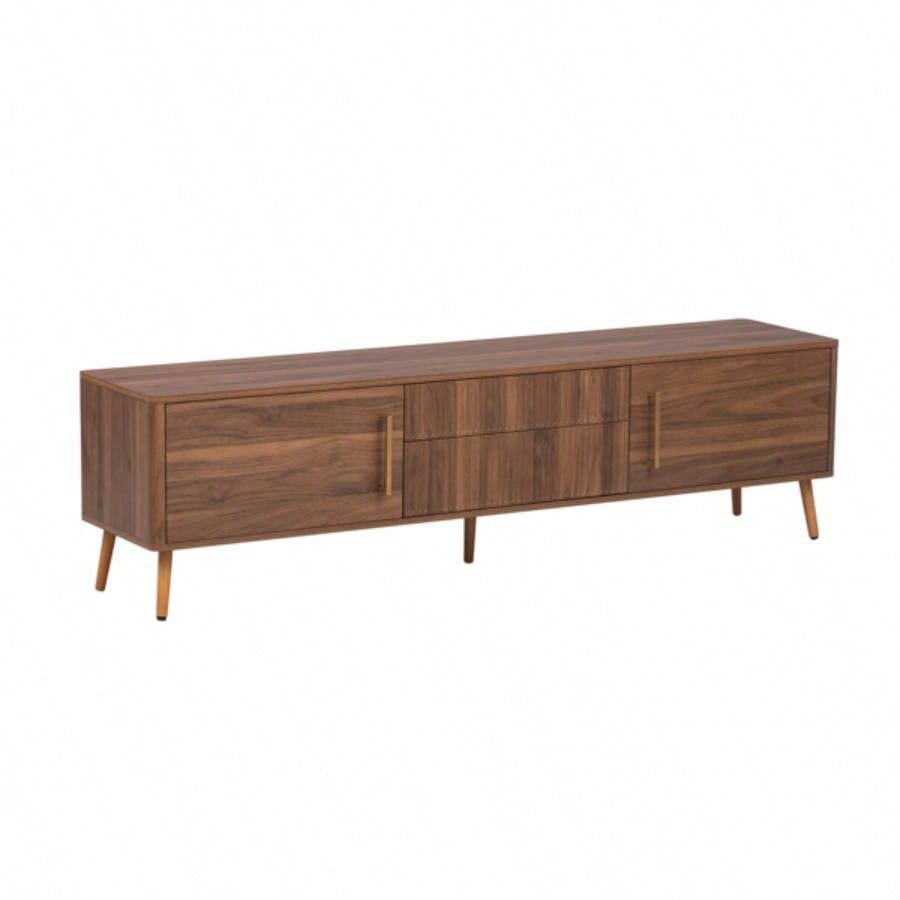 Mid TV Stand with 2 Drawers, Media Console Table TVs up to 8039; 39; Entertainment Center with Storage Living room, Bedroom, Home Theatre