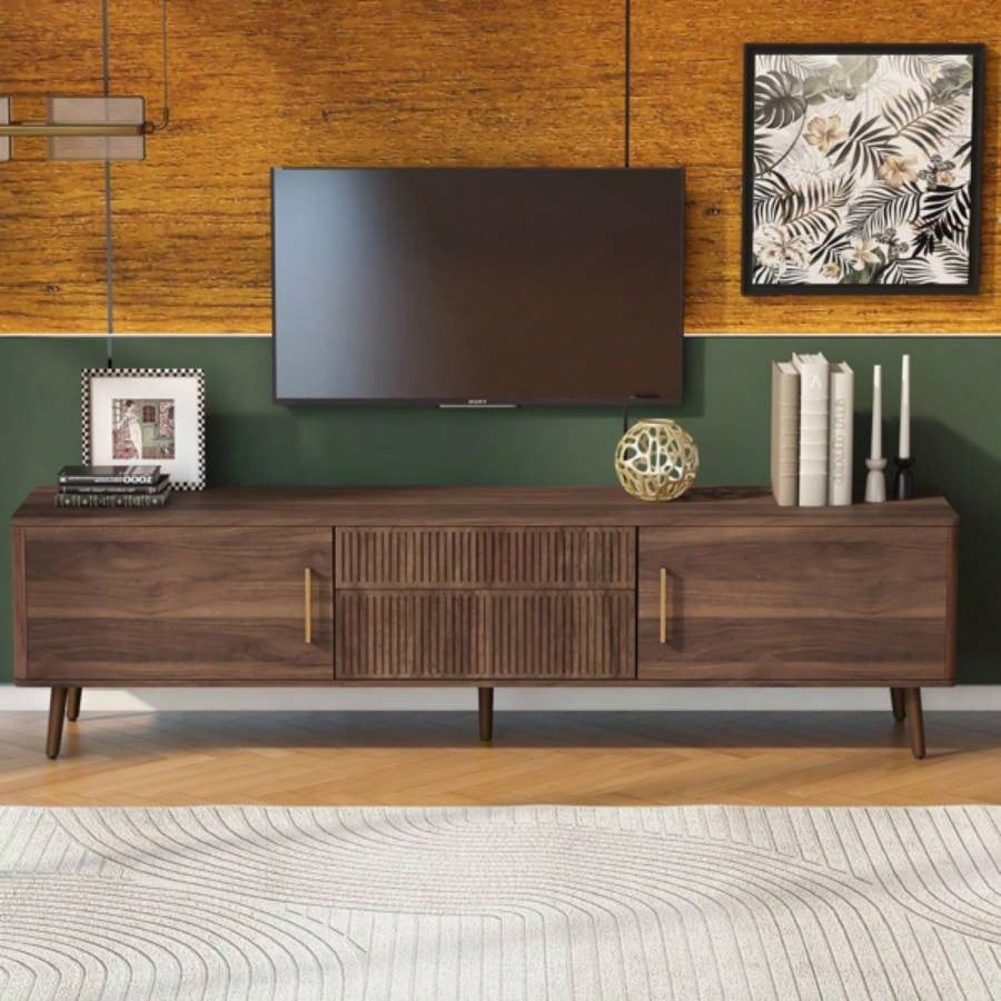 Mid TV Stand with 2 Drawers, Media Console Table TVs up to 8039; 39; Entertainment Center with Storage Living room, Bedroom, Home Theatre