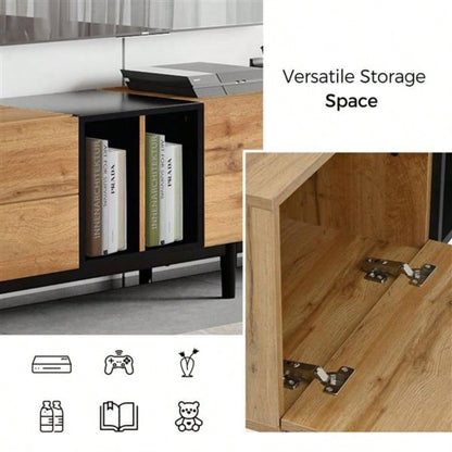 Modern TV Stand 8039; 39; TV with 3 Doors, Media Console Table, Entertainment Center with Large Storage Cabinet Living Room, Bedroom