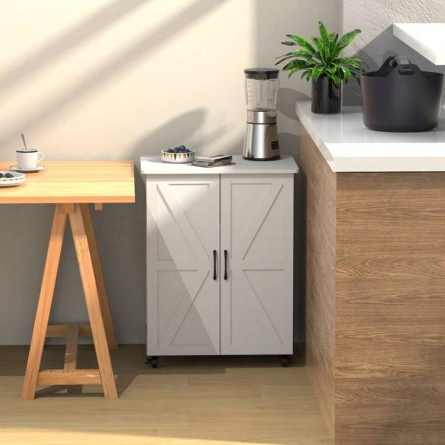 Rice door storage cabinet, exquisite craftsmanship to create, strong and durable, large capacity storage, to meet diverse needs of living room, bedroom, kitchen, home must - have!