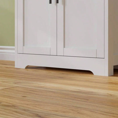 5 doors 5 layers density board spray paint 60*30*170cm display cabinet white N001