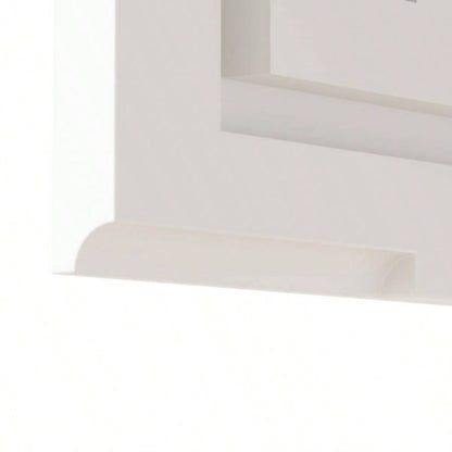White Particleboard LED Mirror Cabinet 32*28 inches Acrylic Frame, Double Doors, Shelves, with Time Temperature, Three - tone Lighting, Adjustable Brightness, Power - off, Defogging, 2 I