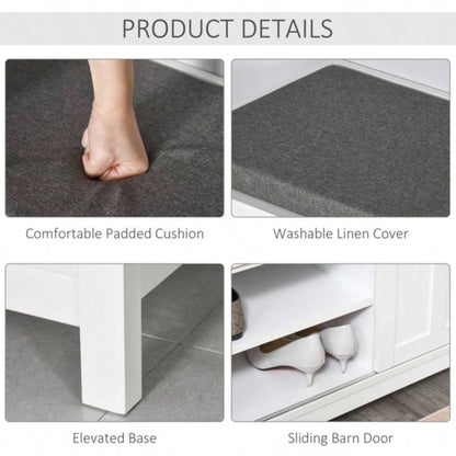 Shoe with Storage Cabinets Brown Prohibited by