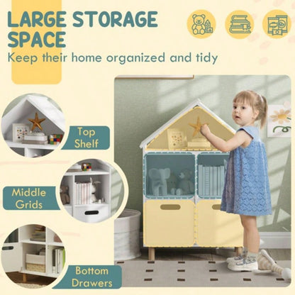 Kids Shelf Book/Storage Cabinet - Pink