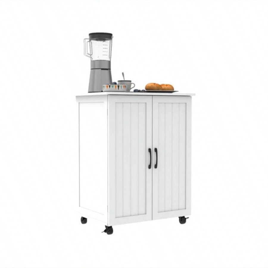 White storage cabinet, large - capacity storage, sturdy and durable, to enhance taste of home, to meet diverse needs of living room, bedroom, kitchen, home must - have single product.