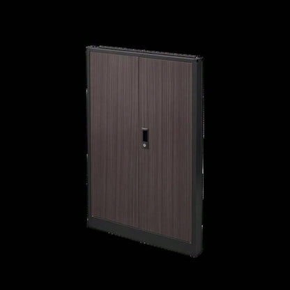 Metal Storage Cabinet with Locking Doors and Adjustable Shelf, Folding Filing Storage Cabinet, Folding Storage Locker Cabinet Home Office, School, Garage, Black