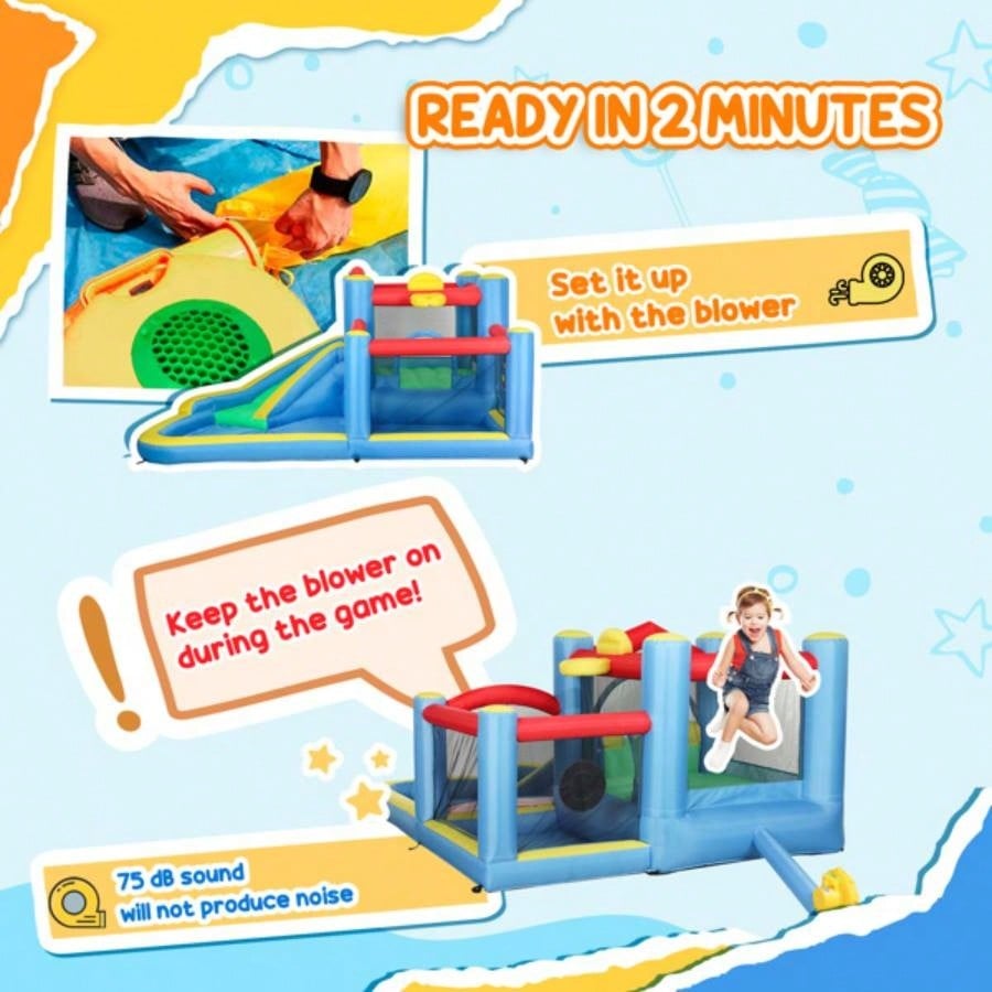 Kids PlayhouseInflatable Slide Bounce House Prohibited by