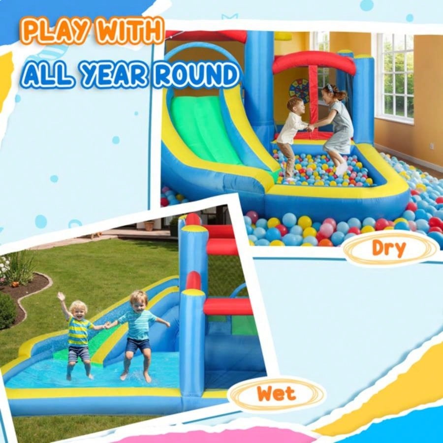 Kids PlayhouseInflatable Slide Bounce House Prohibited by