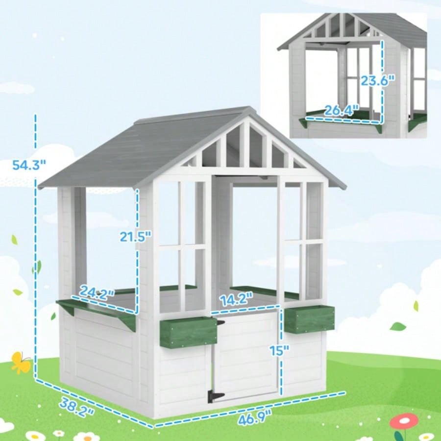 Kids Wooden PlayhouseWooden Playhouse