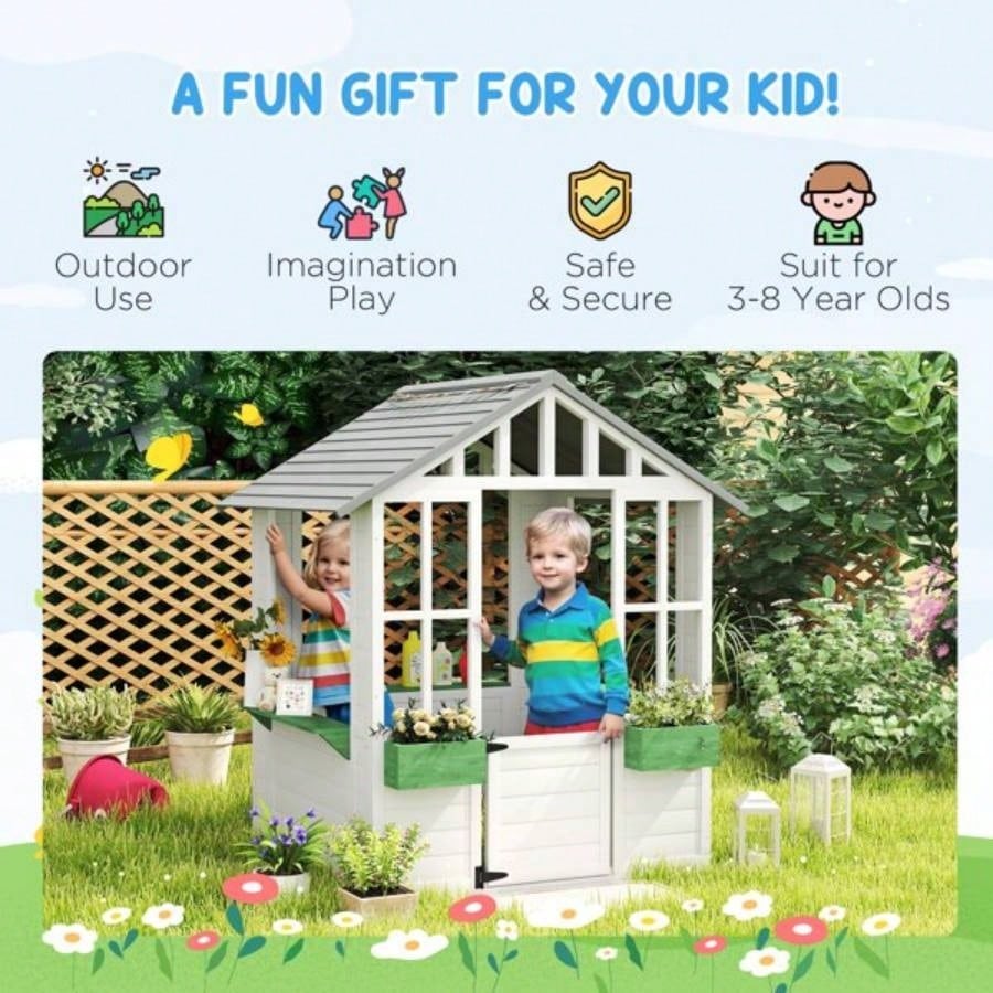 Kids Wooden PlayhouseWooden Playhouse