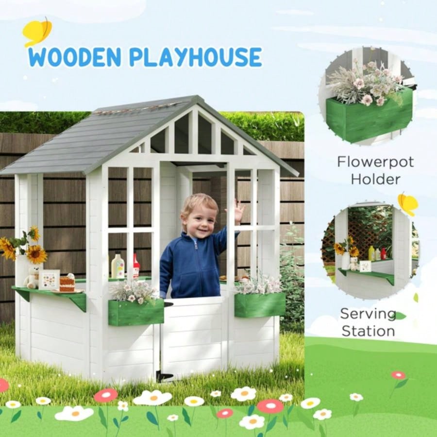 Kids Wooden PlayhouseWooden Playhouse
