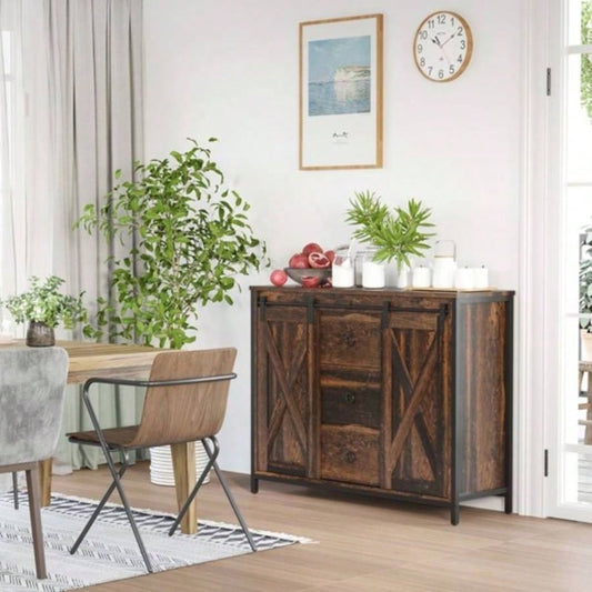 Cabinet Kitchen Sideboard Brown Prohibited by