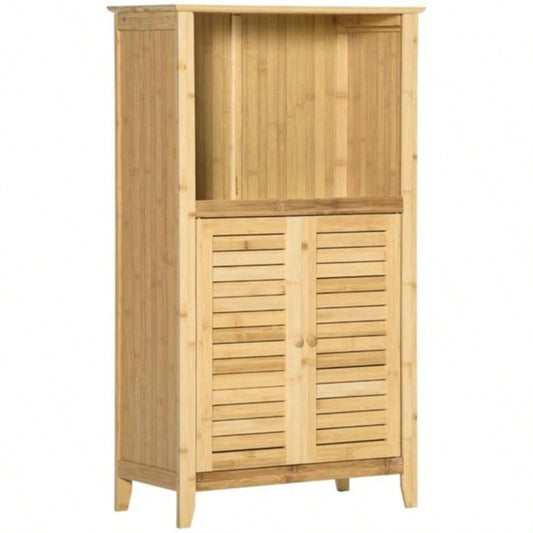 Bathroom Floor Cabinet Natural Prohibited by