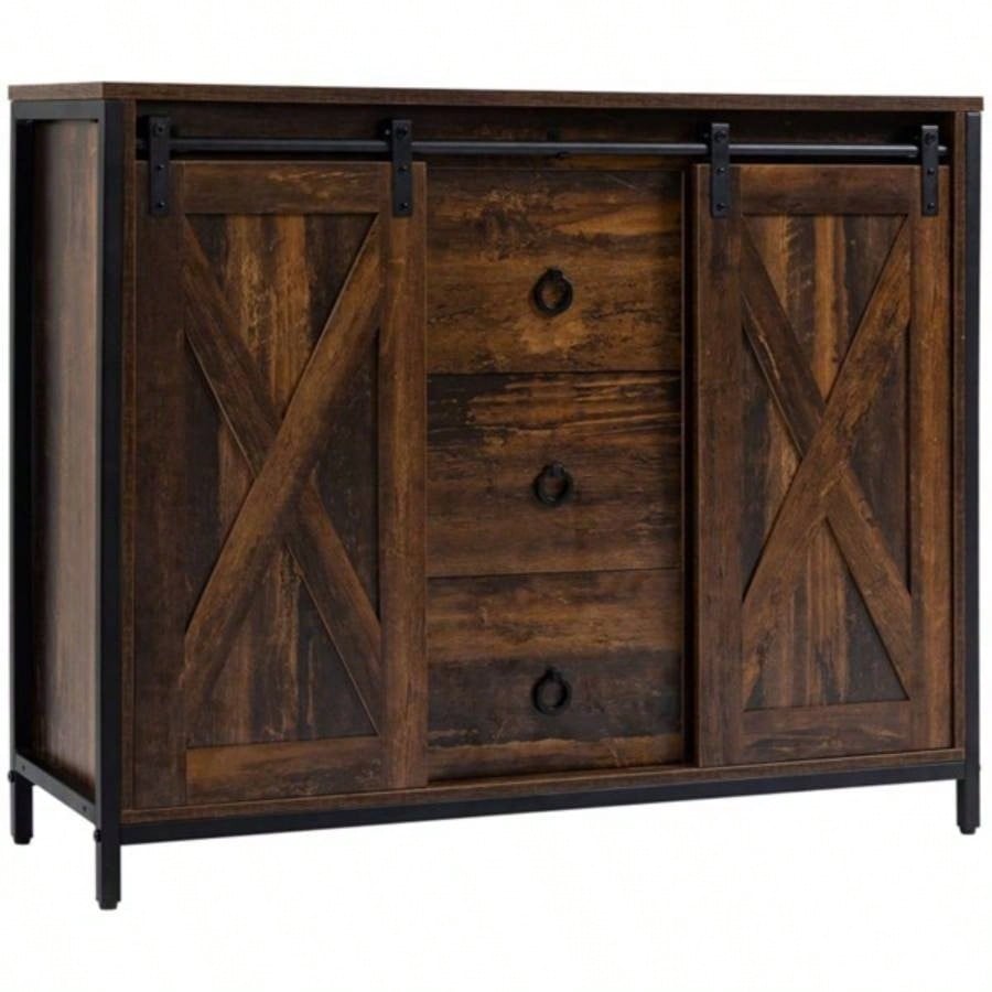 Cabinet Kitchen Sideboard Brown Prohibited by
