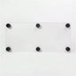 Two Door Glass Cabinet Glass Display Cabinet with 3 Shelves, White