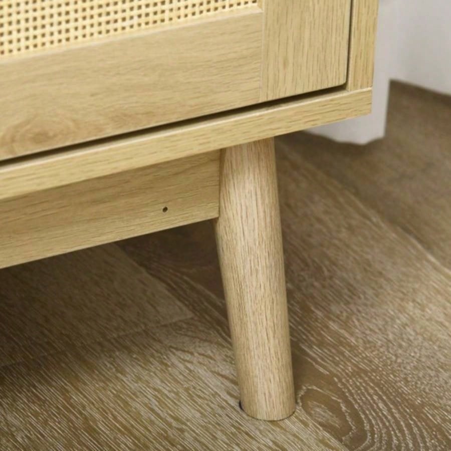 Sideboard Buffet Cabinet with Rattan Doors, Natural Prohibited by
