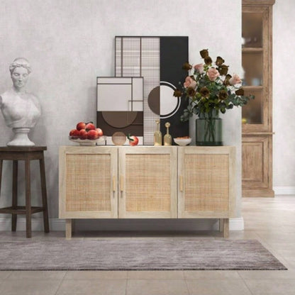 Kitchen Storage Cabinet, Garage Cabinets Natural Wood - AS Prohibited by