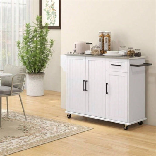 Kitchen Cart/Storage cabinet - White Prohibited by