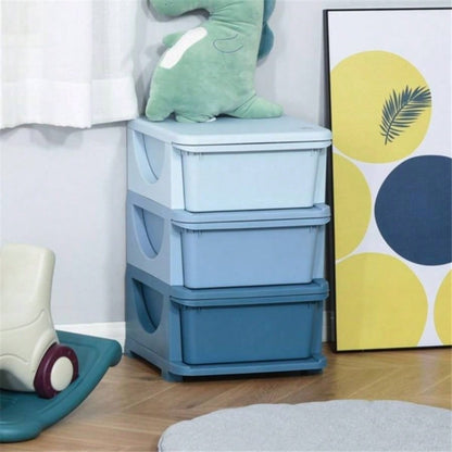 Kids Storage Unit Dresser - Blue Prohibited by