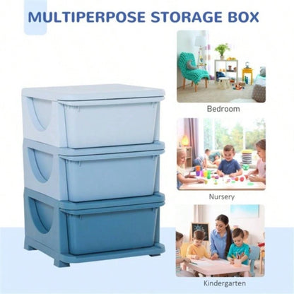 Kids Storage Unit Dresser - Blue Prohibited by