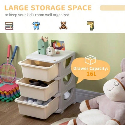 Kids Storage Unit Dresser - White Prohibited by