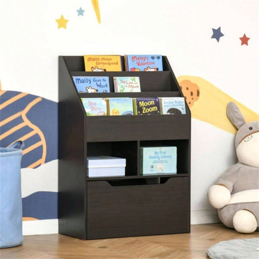 Kids Shelf Book/Storage Cabinet - Brown 1