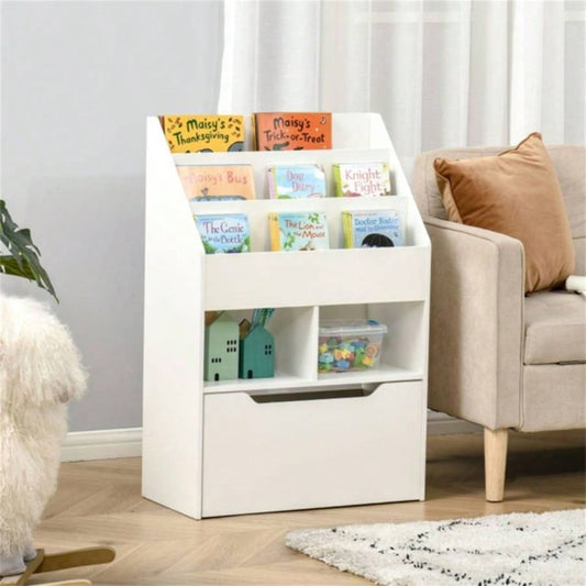 Kids Shelf Book/Storage Cabinet - White 1