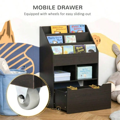 Kids Shelf Book/Storage Cabinet - Brown 1